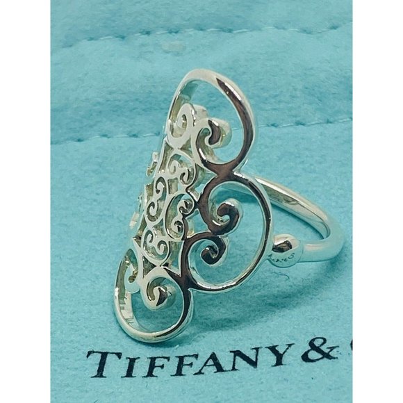 Tiffany Paloma Picasso Silver Venezia Goldoni Quadruplo Ring